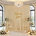 60ftx12ft Champagne Backdrop Curtain for Wedding Party 12 Panel 5×12FT Tall by LeegleriTableSkirt