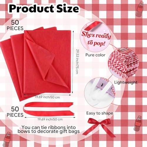 Willinglong 50 Set Baby Shower Gifts Bag for She's Ready to Pop Party Favor - Image 4