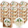 24 Pcs Baptism Favors for Guests Scented Soap Favors First Communion Baby Shower Soap with Dried Flowers Thank You Wood Tags Baptism Bridal Birthday Gifts(White Color) by Heigble