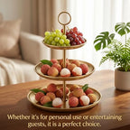 2 Pack Gold Cupcake Stand 3 Tier Stainless Steel Tiered Dessert Stand Display Tower for Wedding Birthday Party Baby Shower Festive Decor - Image 6