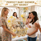 Yellow, Wooden Baby Shower Crate Closet,Hollow - Image 2