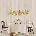 MEETSKY Beige Backdrop Curtains 10ft x 10ft for Wedding Birthday Baby Shower Photography Backdrop Fabric Curtains Drapes Home Window Decorations Rod Pocket Window Drapes,5ft x 10ft, 2 Panels - Image 4
