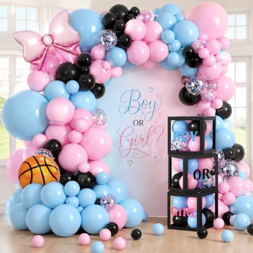 284Pcs Free Throws or Pink Bows Gender Reveal Decorations, Serve 20 Guests - Image 7