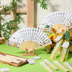 Threehoney 25 Pack Bee Baby Shower Favors with Paper Fans, Tags and Bags - Image 4