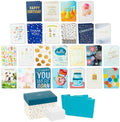 Hallmark All Occasion Cards, Assorted 48-Pack with Organizer Box (Dots) by Hallmark