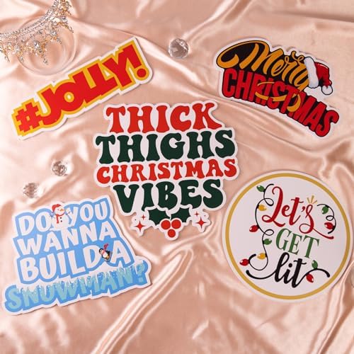 (Christmas) Elevate Your Photo Booth Experience with Our Durable & Waterproof Pack of Signs-Perfect for Weddings, Birthdays, and Photo Booth Businesses - PVC Foamboard Photo Props - Image 3
