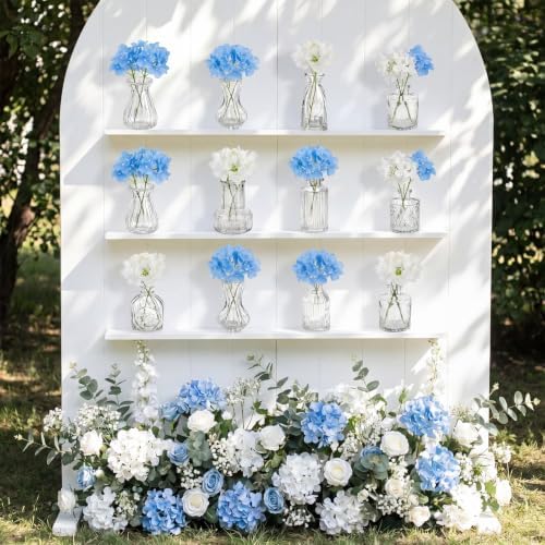 36 Pcs Artificial Flowers Table Centerpiece, Hydrangea, Clear - Image 7