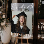 Personalized Graduation Lawn Sign with Photo, Custom Graduation Class of 2026 Picture Display for Outdoor Yard Decor, Clear or Frosted Acrylic Option, Waterproof Sign for Party Setup - Image 4