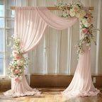 Pack of 1 Wedding Arch Drape Panel Fabric 30" x 40ft - Nude by MDS