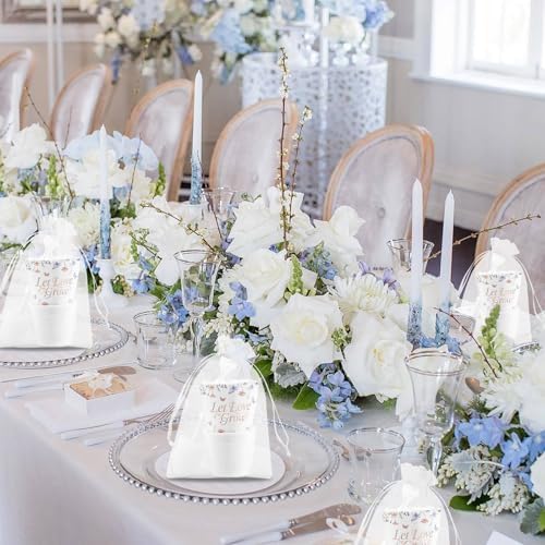200 PCS Let Love Grow Wedding Favors for Guests Include 50 Flower Seed Packets 50 Pots 50 Organza Bags 50 Garden Shovel for Bridal Shower Wedding Party Favors, No Seeds - Image 6