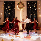 Sequin Backdrop Black Curtain 6 Panels 2ftx8ft Sparkly Party Background - Image 4