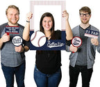 Big Dot of Happiness Batter Up - Baseball - Birthday Party or Baby Shower Selfie Photo Booth Picture Frame & Props - Printed on Sturdy Material - Image 2
