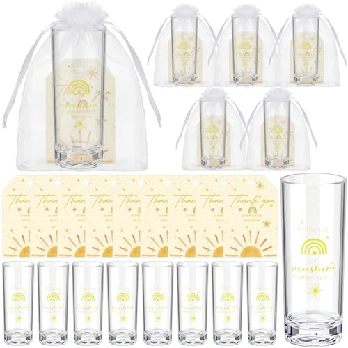 Sliner 50 Sets Baby Shower Sunshine Shot Glass Gift Bulk for Guests by Sliner