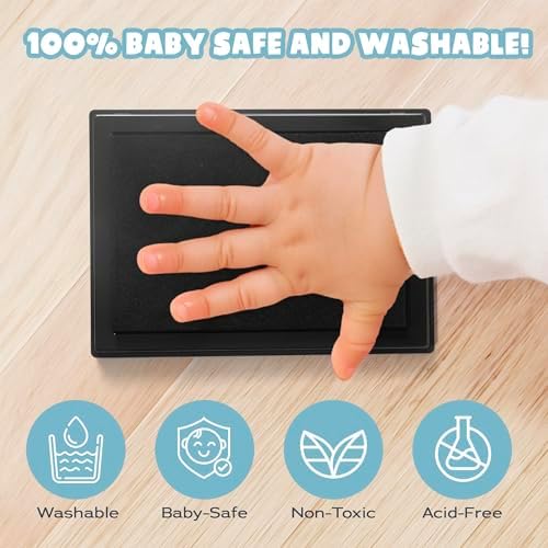 Baby Basketball Handprint Kit - Baby Boy Basketball Newborn Keepsake Kit - Image 4
