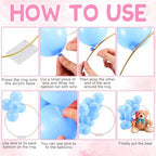 6 Sets Bear Table Centerpieces for Baby Shower Gender Reveal, Blue - Image 3