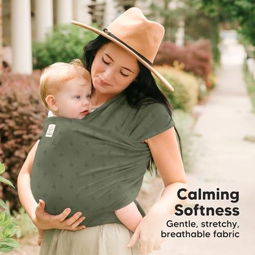 KeaBabies Baby Wrap Carrier, All in 1 Original Baby Carrier(Forest Berries) - Image 3