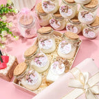 Threlaco 20 Pcs Bear Baby Shower Favor Candle Glass Jar - Image 4