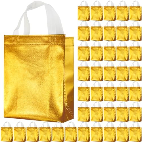 BLEWINDZ 100 Medium Reusable Gift Bags with Handles - Ideal Party Favors & Shopping Bags (10 Colors) by BLEWINDS
