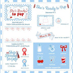Shes Ready to Pop Baby Shower Decorations Boy All-in-1 Soda Pop Baby Shower Decorations with Balloon Arch Baby Boxes Plates Napkins Cake Toppers Tablecloth Backdrop Banner for Gender Reveal Party - Image 6