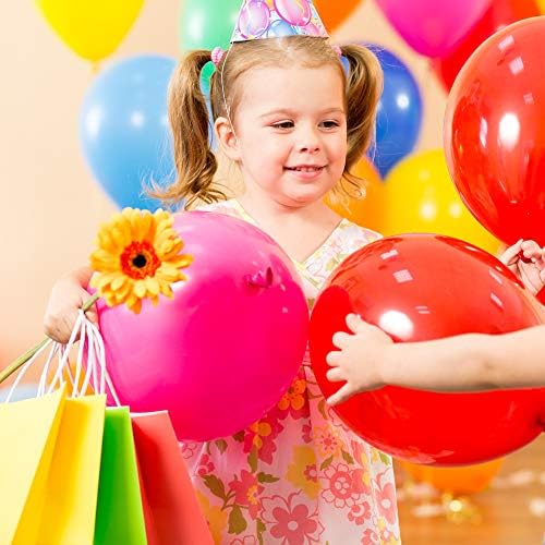 Tomnk 32pcs Party Favor Bags 8 Colors Goodie Rainbow Paper Bags Bulk with Handles for Birthday Party, Candy ,Small Gift and Bridal Shower - Image 7