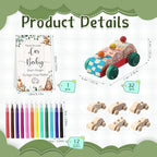 WinnerWhy Baby Shower Games Decorate a Car Craft Kit, Animal - Image 2