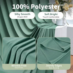50ft×10ft Wrinkle Free Sage Green Backdrop Curtain for Parties - Image 4
