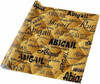 AOFUN Boys Mens Wrapping Paper - Custom Name Text Wrapping Papper Roll with Printed Name - Birthday 5 Rolls 58" x 23" - Image 5