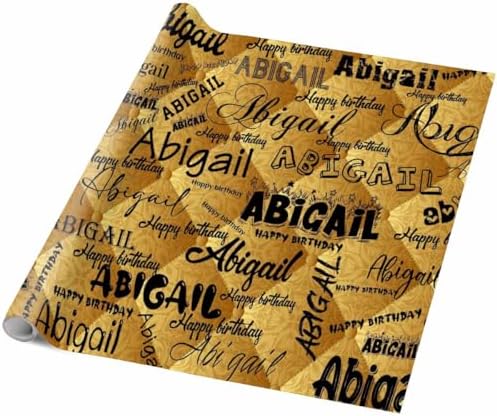 AOFUN Boys Mens Wrapping Paper - Custom Name Text Wrapping Papper Roll with Printed Name - Birthday 5 Rolls 58" x 23" - Image 5