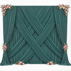 20ft x 10ft Hunter Green Backdrop Curtain for Parties Dark Green Wrinkle Free Backdrop Drapes Panels for Baby Shower Birthday Party Photo Photography Polyester Fabric Background Decoration - Image 4