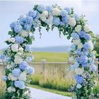 Auihiay 204Pcs Blue Hydrangea Artificial Flowers Bulk, Faux Hydrangeas - Image 4