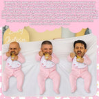 Chicingyou 7 Pcs Baby Shower Games Feed Me Baby Shower Games Decor Include 3 Funny Pink Blind Feeding Costume 3 Bib 1 Bed Sheet for Gender Reveal Party Supplies for Gender Reveal Game Party Favors - Image 3