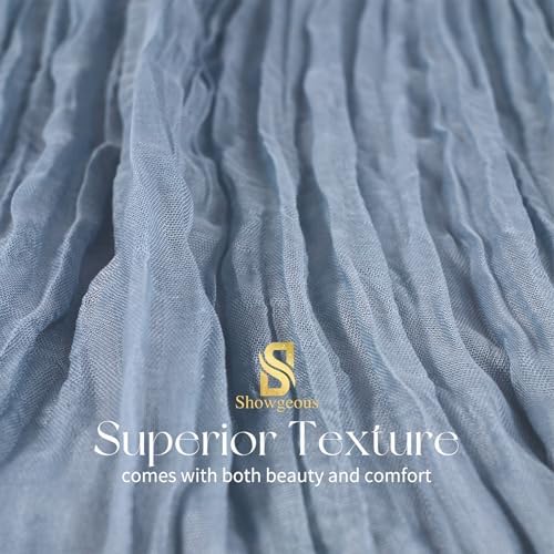 30 Pack Dusty Blue Cheesecloth Table Runner 17x108 Inches Boho Home Decor - Image 4