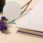 Large Photo Album Self Adhesive 4x6 8x10 10x12 13"x12.8" Magnetic Scrapbook 12.6"x11" 60 Sticky Pages Linen Cover Beige DIY Photo Album with A Metallic Pen and DIY Stickers - Image 4