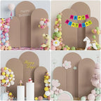 Wokceer Arch Backdrop Cover 6FT,5FT,4FT Nude Brown Covers Strethy Backdrop - Image 5