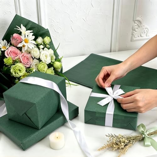 500 Sheets Forest Green Tissue Paper Bulk, Simetufy Green Wrapping Tissue Paper for Spring Home Party Bridal Shower Baby Shower Holidays Gift Wrapping Supplies, 14'' x 20'' - Image 4