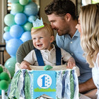 Hombae Hole in One Birthday Party Decorations, Golf First Birthday Decorations, 1st Birthday Decorations Boys, Golf Themed Backdrop Balloon Garland Banner Cake Topper Crown Poster Boxes Cutout - Image 6
