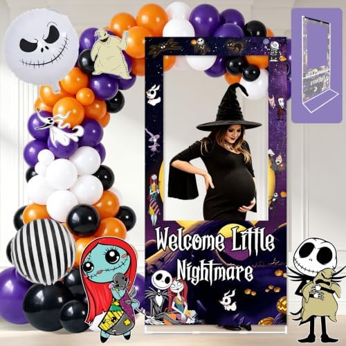 Halloween Balloon Arch Kit, Halloween Balloon Garland with Photo Frame by Unknown