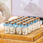 Ethisa Vintage 24 Pack It's a Boy Milk Glass Bottles with Ribbons and Stickers - Classy Baby Shower Favors for Guests and Table Centerpieces - Gender Reveal Boy Decorations - Baby Shower Candy Jar - Image 4