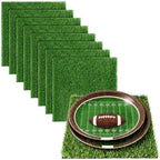 XLX TURF 8 Pack Artificial Grass Square Mats, 12"x12" Fake Grass Placemats to Match Table Runner for Golf Football Summer Party Table Centerpiece, Turf Patch for Crafts by XLXTURF