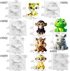 Fondant Molds Safari Animal Cake Topper 6-count Kit Leopard Mongoose Chimpanzee Crocodile Rhinoceros Warthogs - Image 3