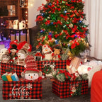 CHENGU 6 Pack Christmas Storage Bin Collapsible Christmas Baskets for Gifts - Image 6