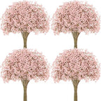 Pink Babys Breath Artificial Flowers, Fall Flowers, Pink Fall Decor - Image 2