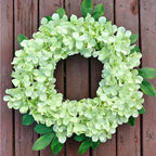 100 Pcs Faux Green Hydrangea Artificial Flowers Bulk, Fake Silk Hydrangea Flowers Heads with Stems for Wedding Decorations Garden Party Baby Shower Porch Home Decor Table Centerpieces - Image 5