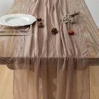 10Pcs Nude Cheesecloth Table Runner 120 Inches for Party Boho Home Decor - Image 5