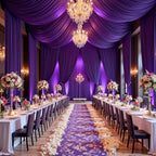20ftx15ft Purple Backdrop Curtains for Parties, Wrinkle Free Polyester Purple Photo Backdrop Drapes 4 Panels 15 ft Long Back Drop Cloth for Wedding Birthday Photography Background Party - Image 6