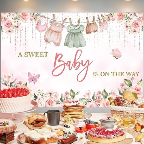 15x10FT Baby Shower Backdrop Oh Baby Sign Bee Honeycomb Daisy Flower Background for Boys Girls Kids Gender Reveal Party Decorations Family Photo Booth Props - Image 3