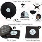 Custom Wedding Guest Book Alternative – Personalized Vinyl Record Guestbook – Unique Wood Personalized Sign-in Book for Wedding Reception Decor, Bridal Shower, Engagement, Anniversary Celebration - Image 2