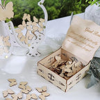 Ftupza Guest Book Alternative with 60 Wooden Butterfly - Image 2