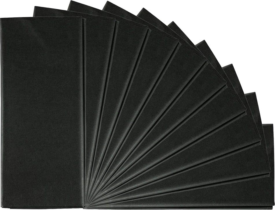 JAM Paper Tissue Paper - Black - 100 Sheets/Pack - Image 4