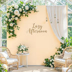 Champagne Square Arch Backdrop Cover 8x8FT, Double-Sided Stretchy Spandex Fabric Fits Square Arch Backdrop Stand, Champagne Background Backdrop for Wedding Baby Shower Birthday Party Decorations - Image 3